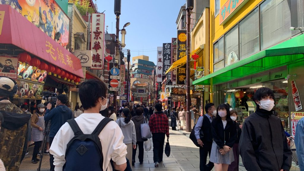 緊急事態宣言中の横浜中華街